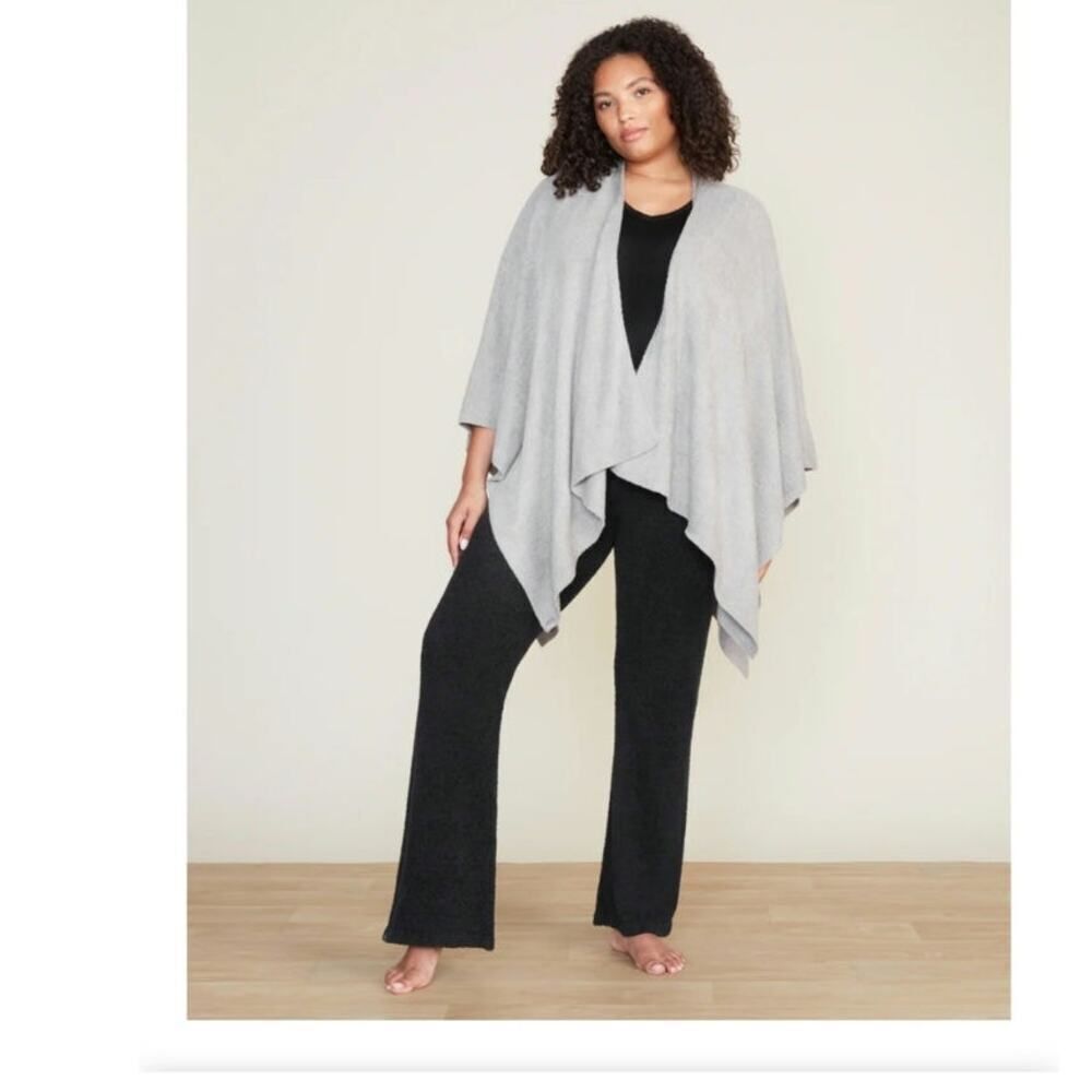 Barefoot Dreams Dove Gray Weekend Wrap Cardigan One Size Quiet Luxury